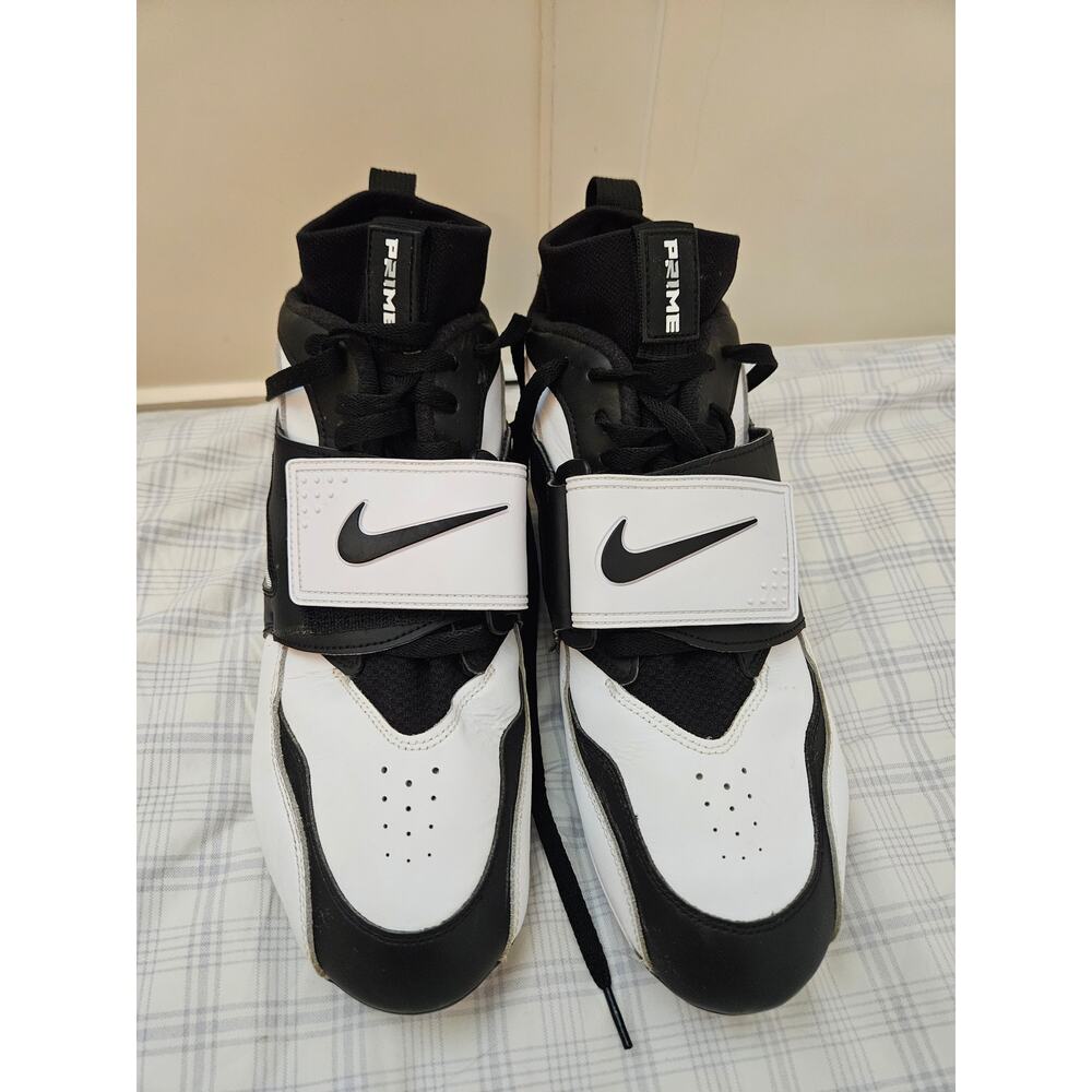 Nike Vapor Edge Diamond Turf 93 TD White Black Silver HF5298-101 Men's 12